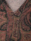 Платье свитер из шерсти и кашемира с узором Etro  –  Деталь