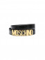 Ремень из кожи с золотой фурнитурой Moschino  –  Общий вид