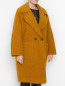 Пальто из смешанной шерсти с карманами Marina Rinaldi  –  МодельВерхНиз