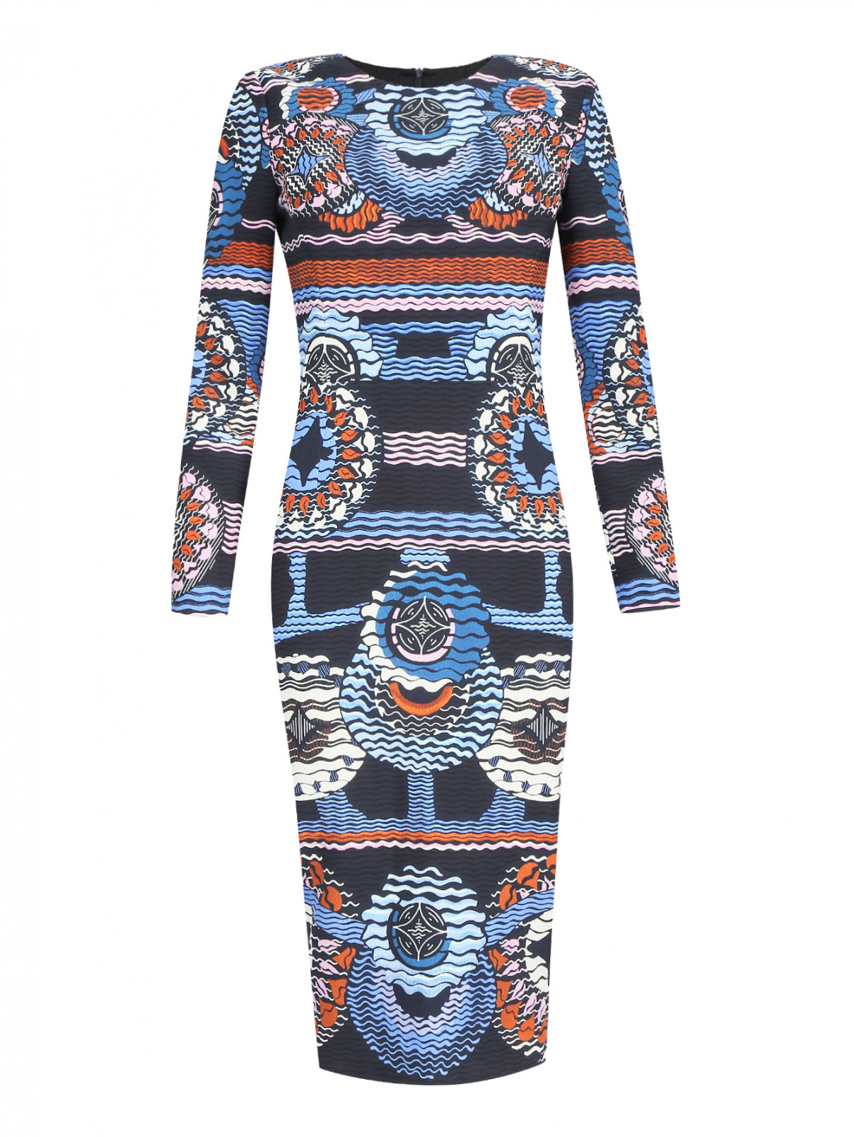 Платье-футляр с узором Peter Pilotto  –  Общий вид  – Цвет:  Мультиколор
