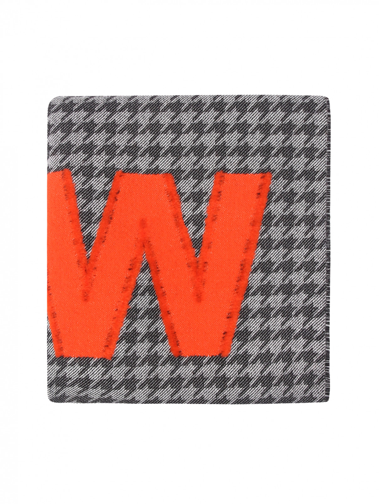 Шарф из смесовой шерсти с логотипом Weekend Max Mara  –  Общий вид  – Цвет:  Серый