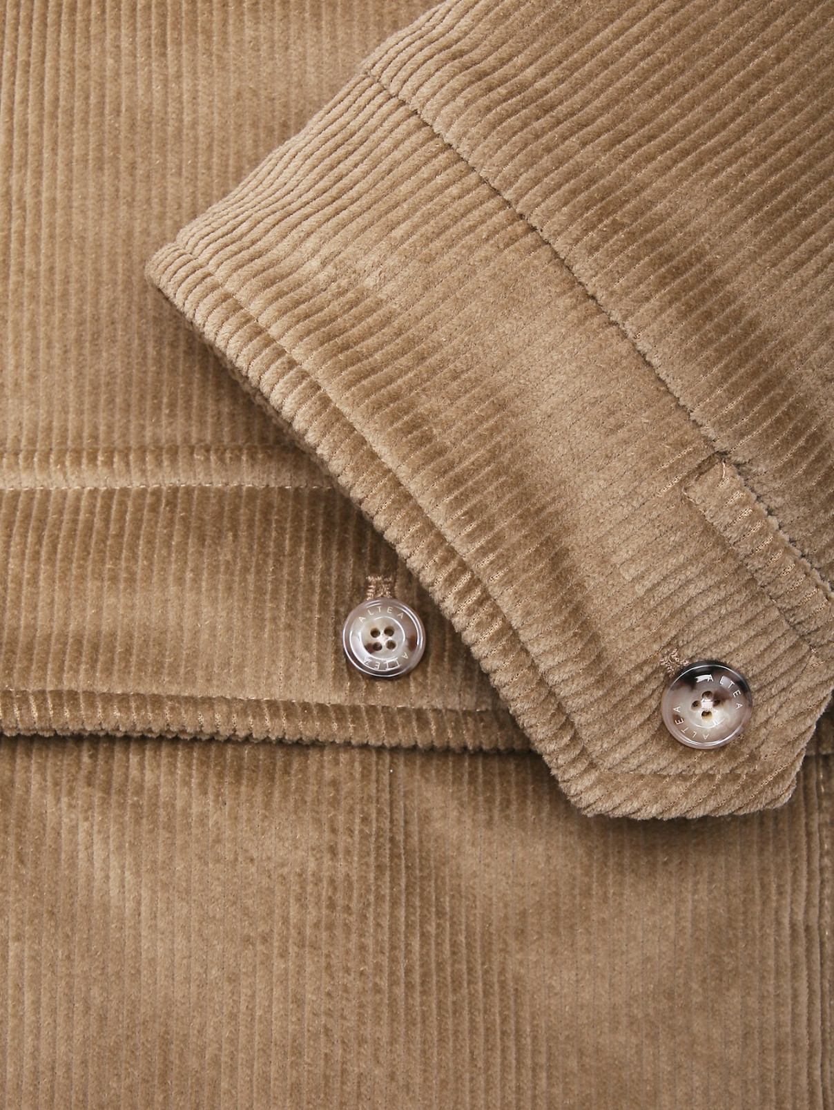 Вельветовая куртка с карманами Altea  –  Деталь1  – Цвет:  Зеленый