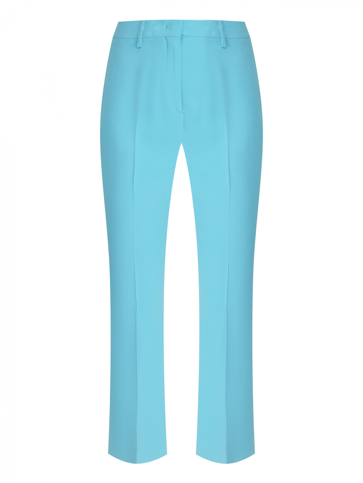 Укороченные брюки-клеш Etro  –  Общий вид  – Цвет:  Синий