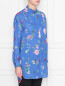 Блуза из шелка, с цветочным  узором Max&Co  –  МодельВерхНиз