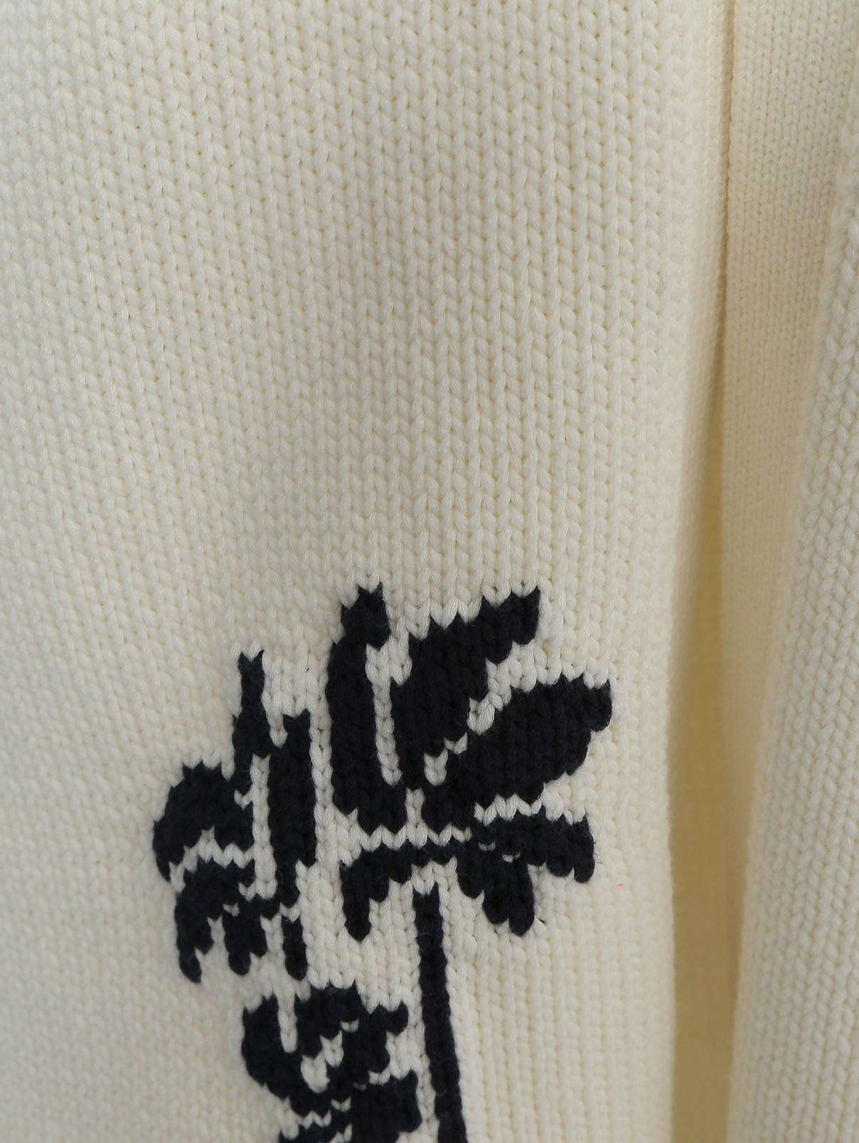 Жилет из хлопка декорированный вышивкой Max Mara  –  Деталь1  – Цвет:  Белый