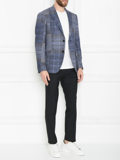 Брюки из шерсти на резинке  Paul Smith - МодельОбщийВид