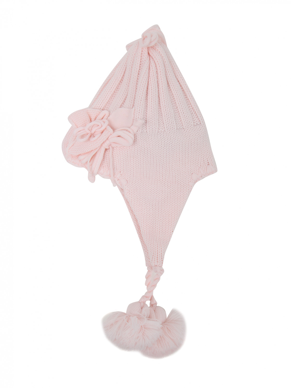 Шапка из шерсти Aletta  –  Общий вид  – Цвет:  Розовый