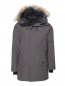 Парка пуховая на молнии с накладными карманами Canada Goose  –  Общий вид