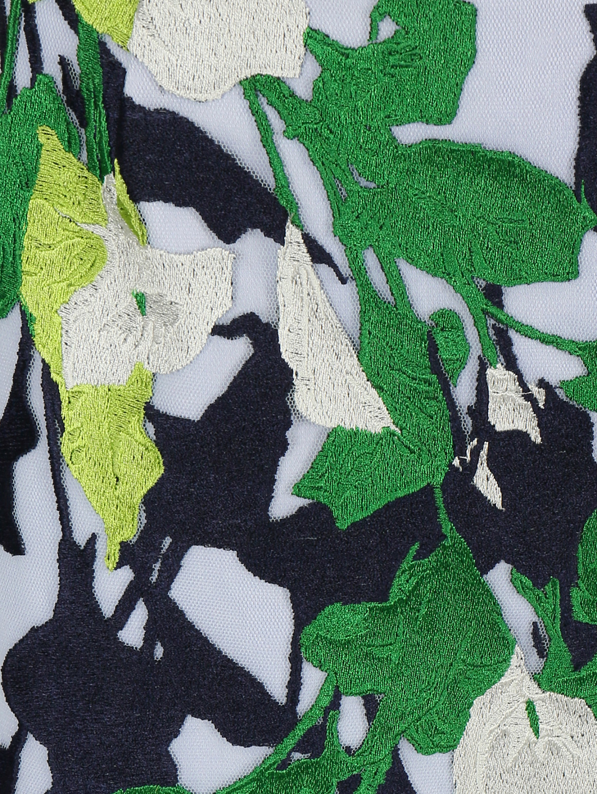 Юбка-карандаш с вышивкой Peter Pilotto  –  Деталь1  – Цвет:  Белый