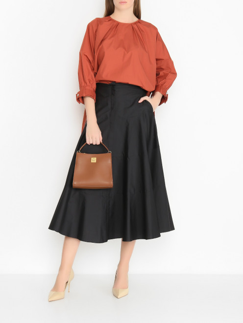 Однотонная блуза из хлопка Max Mara - МодельОбщийВид