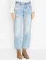 Широкие джинсы из хлопка с карманами Anine Bing  –  МодельВерхНиз