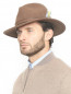 Шляпа из шерсти с декоративным пером Stetson  –  МодельОбщийВид