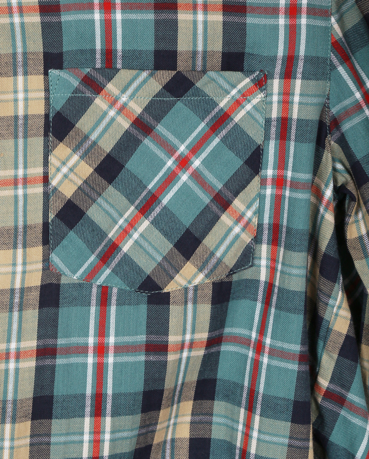 Хлопковая рубашка с узором "клетка" Swildens  –  Деталь2  – Цвет:  Зеленый