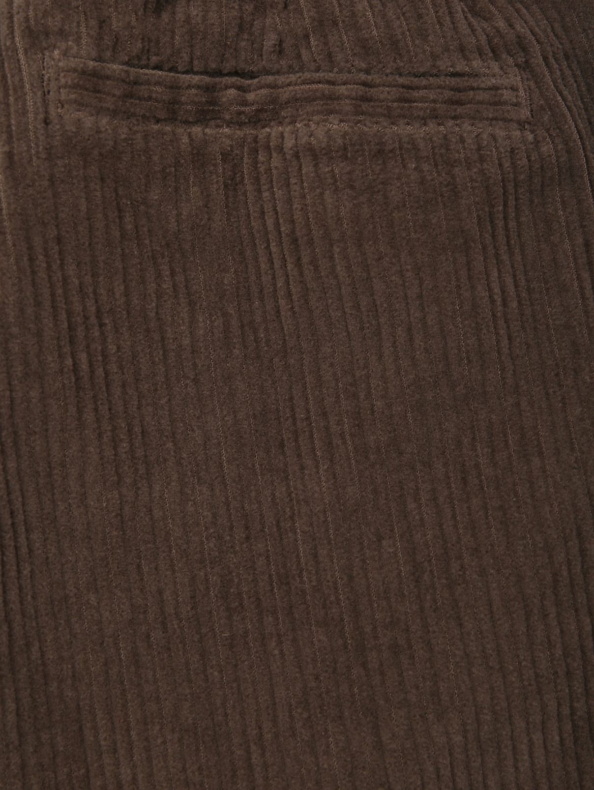 Вельветовые брюки с карманами Aspesi  –  Деталь1  – Цвет:  Коричневый