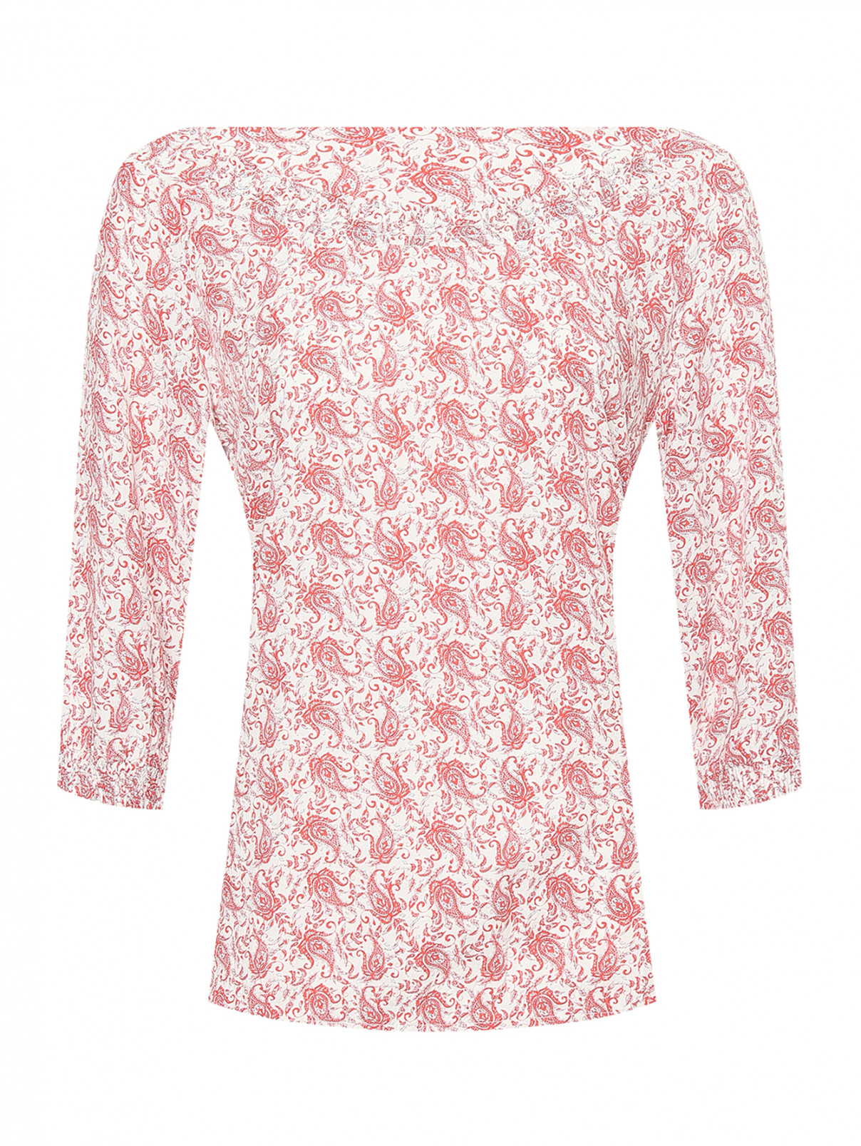 Блуза из вискозы с узором S.Oliver  –  Общий вид  – Цвет:  Узор