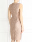 Платье-футляр из фактурной ткани с декоративной отделкой из камней и бусин Pianoforte  –  Модель Верх-Низ1