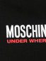 Толстовка из хлопка с контрастным принтом Moschino Underwear  –  Деталь