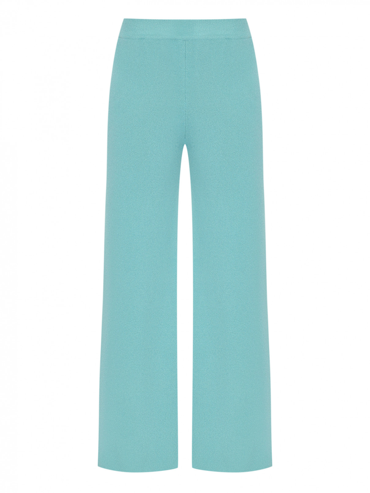 Широкие брюки из трикотажа на резинке Shade  –  Общий вид  – Цвет:  Синий