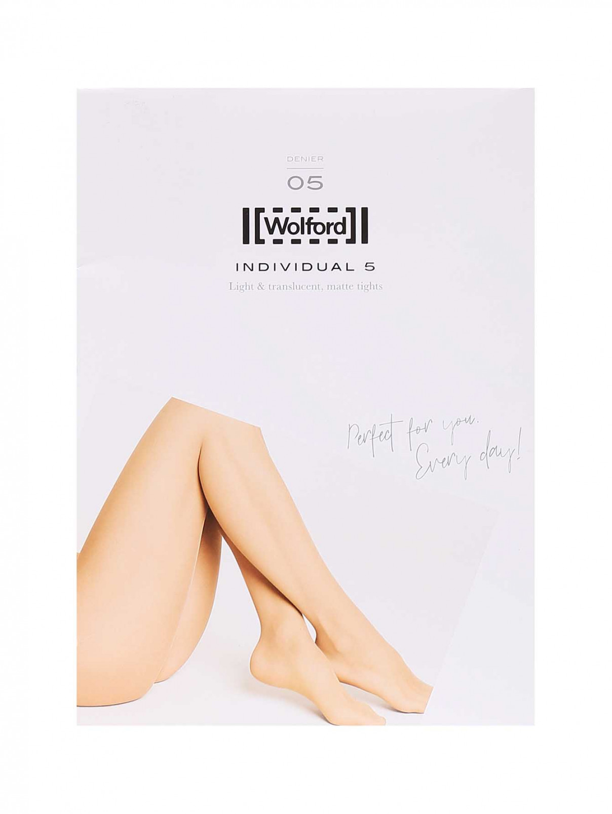 Колготки 5 DEN Wolford  –  Общий вид  – Цвет:  Бежевый