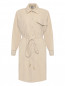 Платье-миди из смешанной шерсти с поясом Lorena Antoniazzi  –  Общий вид