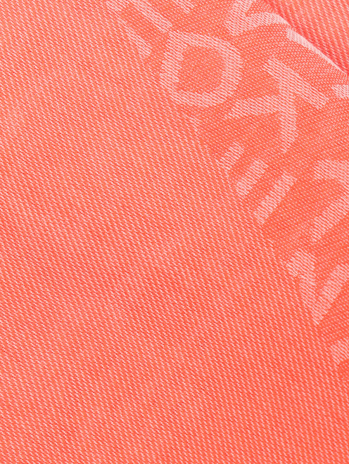 Платок из вискозы с логотипичным узором - Деталь
