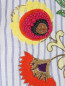Блуза из хлопка с узором и декоративной отделкой Manoush  –  Деталь1