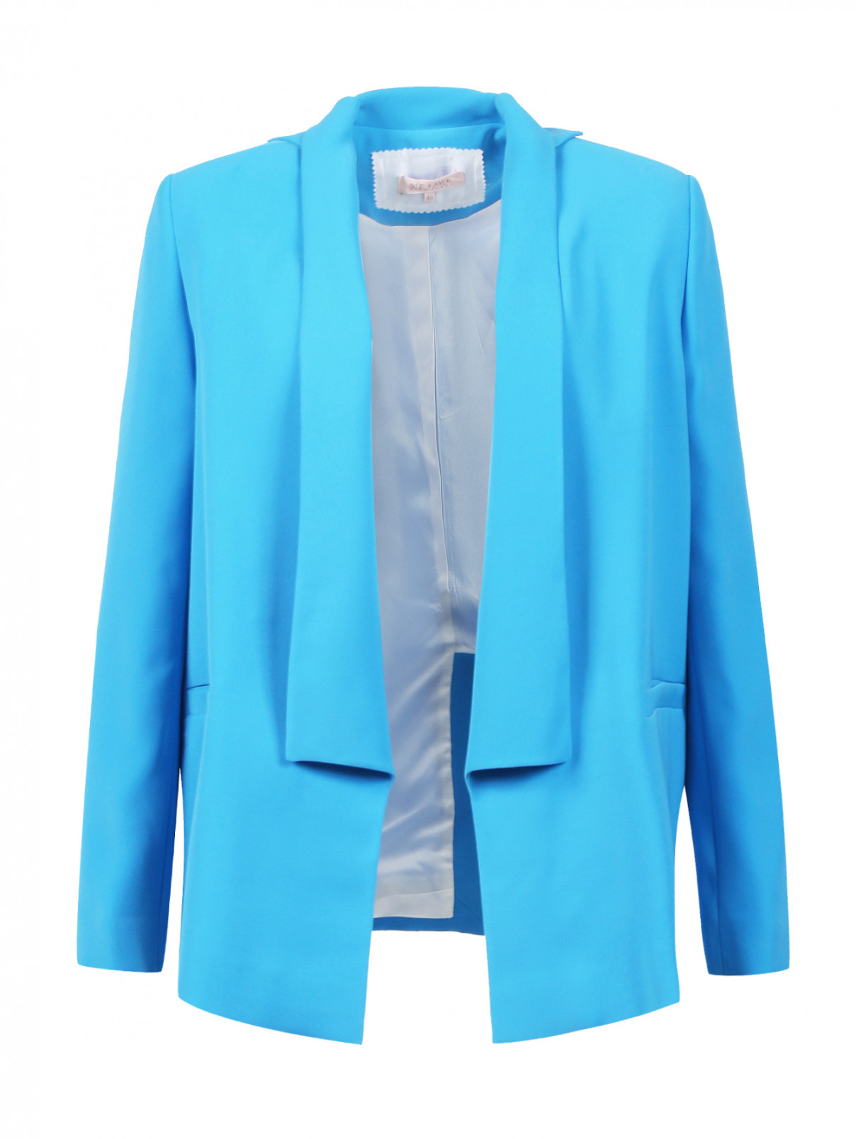 Жакет свободного кроя с боковыми карманами Dice Kayek  –  Общий вид  – Цвет:  Синий