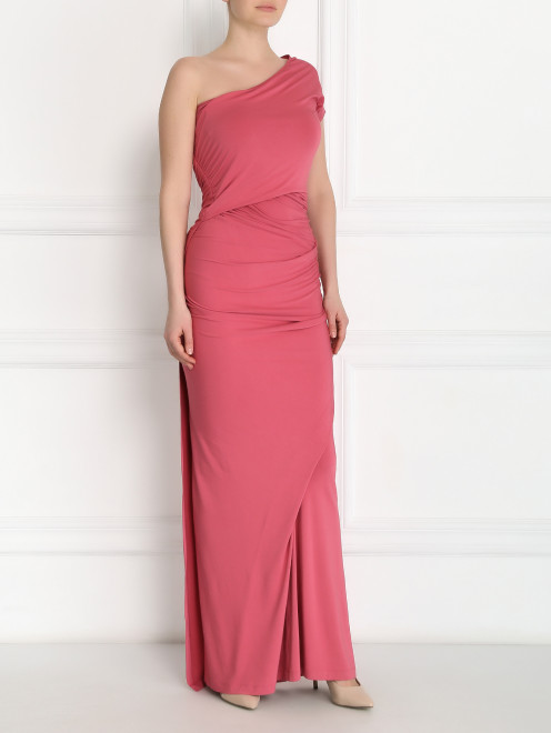 Платье-макси асимметричного кроя Donna Karan - Модель Общий вид