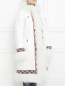 Пуховое пальто с отделкой из меха BOSCO  –  Модель Верх-Низ