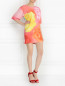 Платье свободного кроя с цветочным узором Moschino Boutique  –  Модель Общий вид