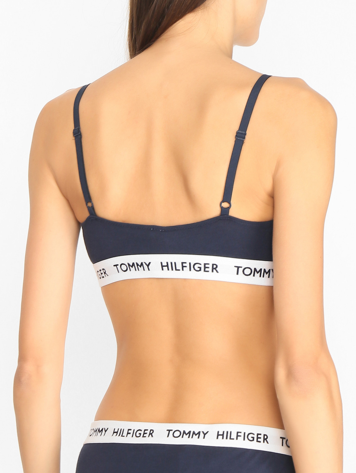 Бюстгальтер из хлопка с логотипом Tommy Hilfiger  –  МодельВерхНиз1