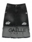 Джинсовая юбка с асимметричным низом Gaelle  –  Общий вид