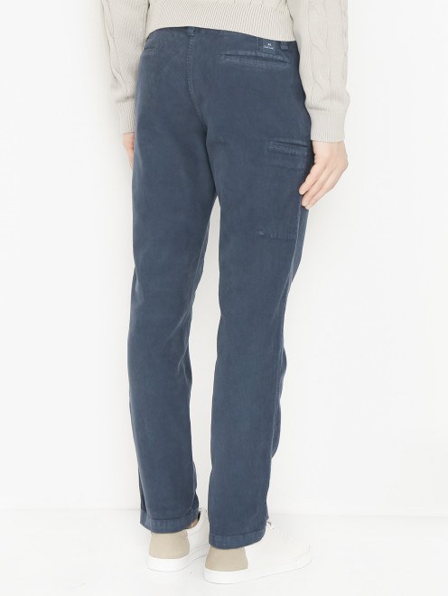 Вельветовые брюки с карманами - МодельВерхНиз1