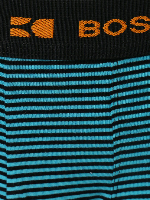 Трусы из хлопка с узором "полоска" Boss - Деталь