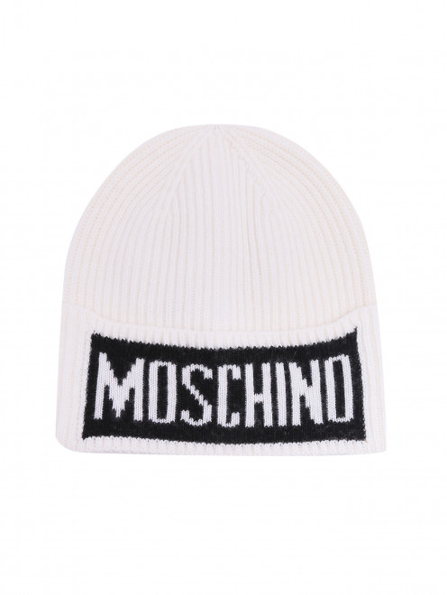 Шапка из смешанной шерсти с логотипом  Moschino - Общий вид