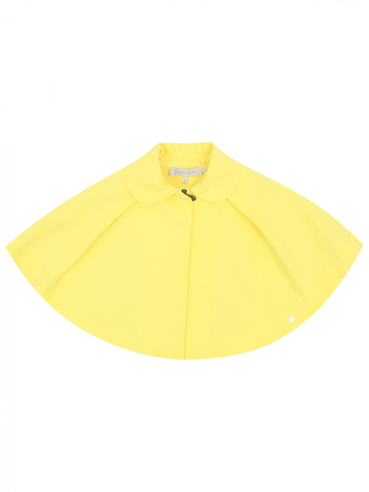 Кейп из плотного хлопка Dior  –  Общий вид  – Цвет:  Желтый