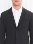 Однобортный пиджак из шерсти и шелка Emporio Armani  –  Модель Общий вид1