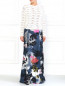 Макси-юбка из шелка с цветочным принтом Iceberg  –  Модель Общий вид