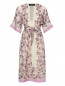 Платье из хлопка и шелка с цветочным принтом Dsquared2  –  Общий вид