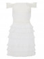 Платье из шелка с плиссировкой и кружевными вставками Collette Dinnigan  –  Общий вид