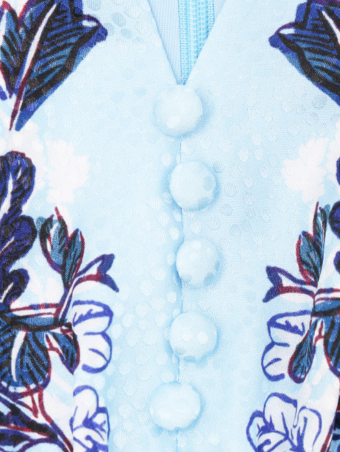 Платье из шелка с цветочным узором - Деталь1