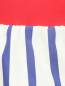 Трикотажная юбка с оборками в полоску Gaultier Junior  –  Деталь