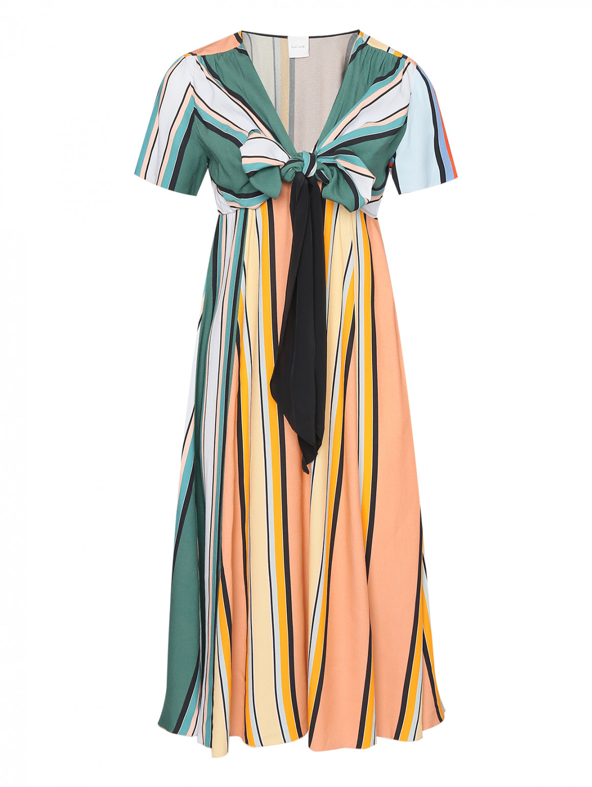 Платье с узором полоска Paul Smith  –  Общий вид  – Цвет:  Мультиколор