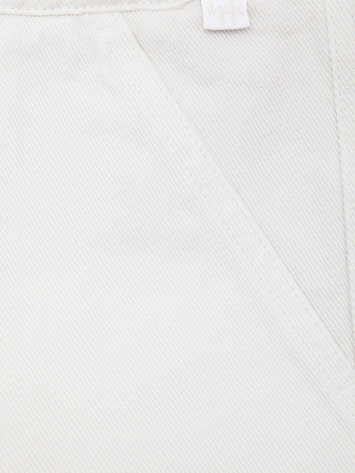 Широкие джинсы на резинке Il Gufo  –  Деталь2  – Цвет:  Белый