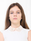 Воротник декорированный стразами и бусинами Elisabetta Franchi  –  МодельВерхНиз