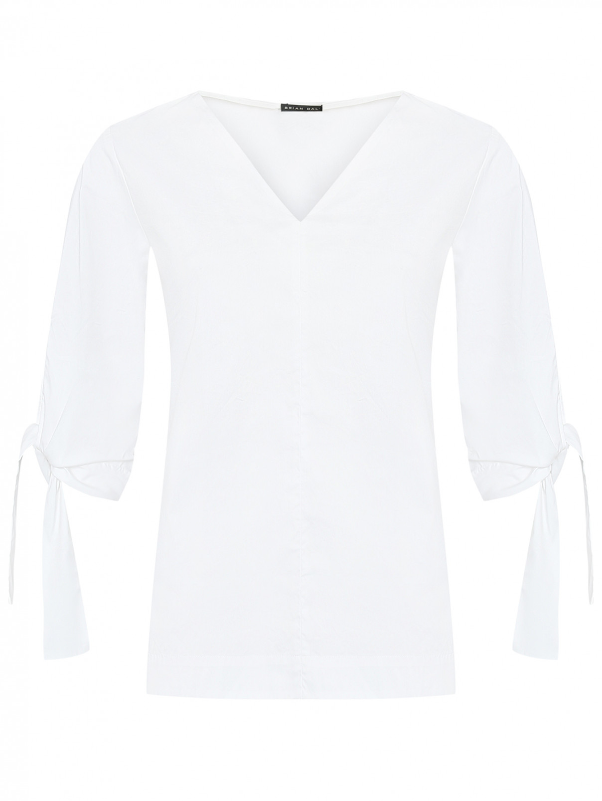 Блуза из хлопка свободного кроя Brian Dales  –  Общий вид