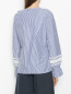 Блуза из хлопка с кружевной отделкой Max&Co  –  МодельВерхНиз1