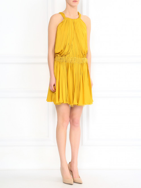 Платье-мини с плиссировкой  Lanvin - Модель Общий вид
