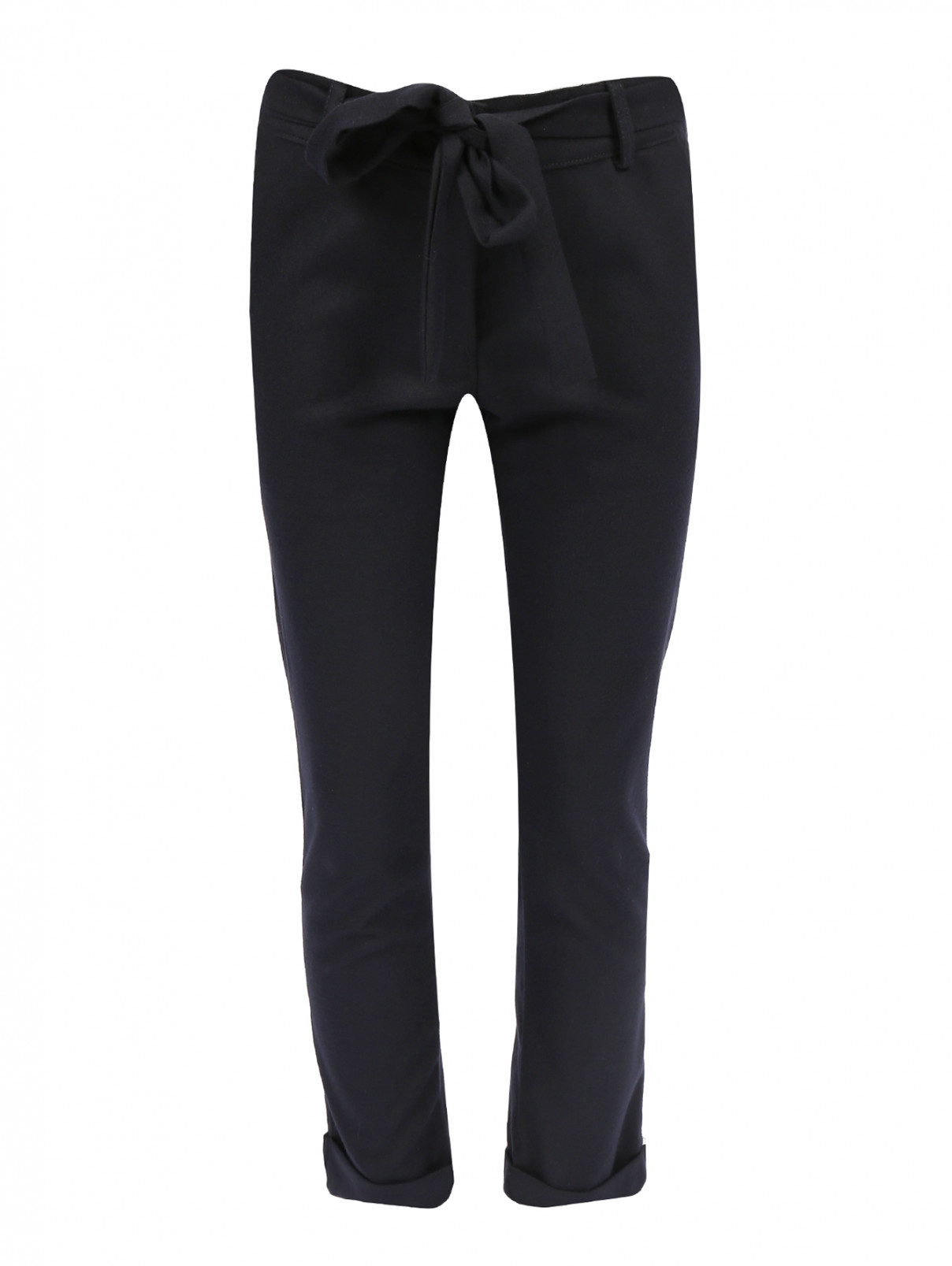 Прямые брюки из шерсти Aletta Couture  –  Общий вид  – Цвет:  Синий