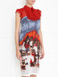 Трикотажное платье-бюстье из шерсти с узором Stella Jean  –  Модель Верх-Низ